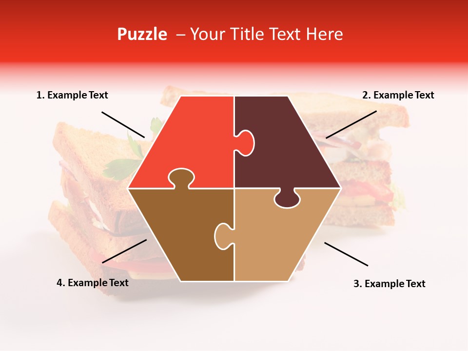 White Bread Sandwiches Crisps PowerPoint Template