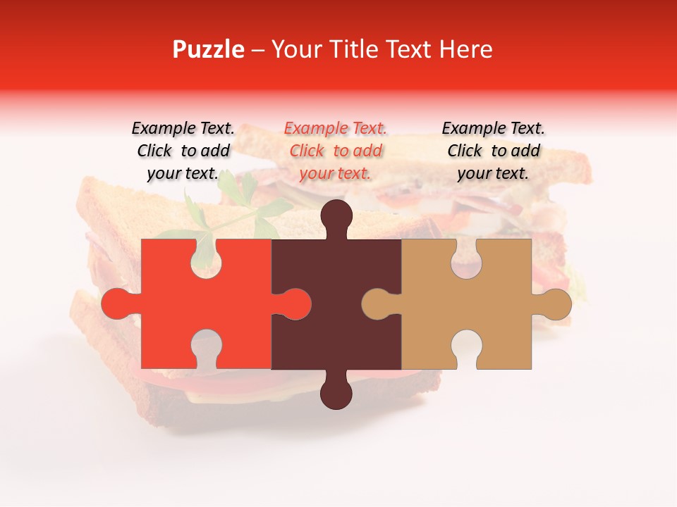 White Bread Sandwiches Crisps PowerPoint Template