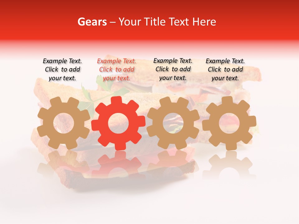 White Bread Sandwiches Crisps PowerPoint Template