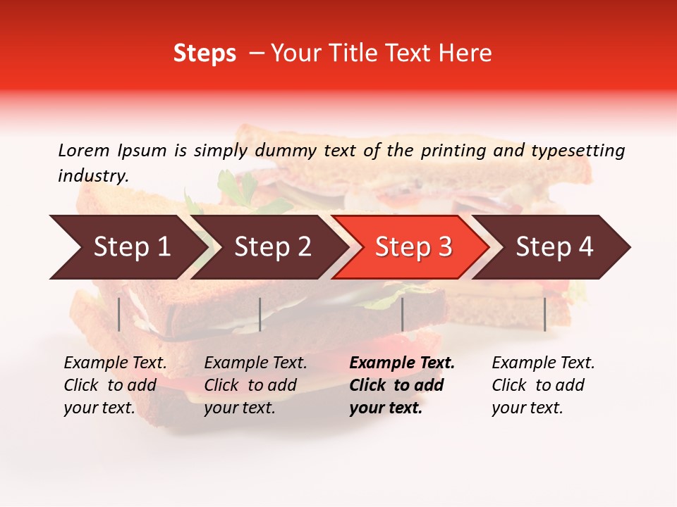 White Bread Sandwiches Crisps PowerPoint Template