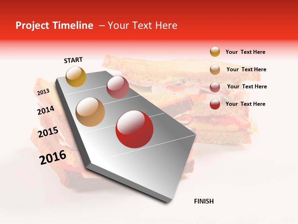 White Bread Sandwiches Crisps PowerPoint Template