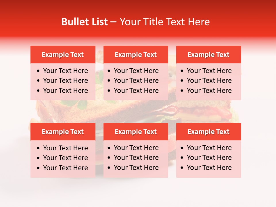 White Bread Sandwiches Crisps PowerPoint Template