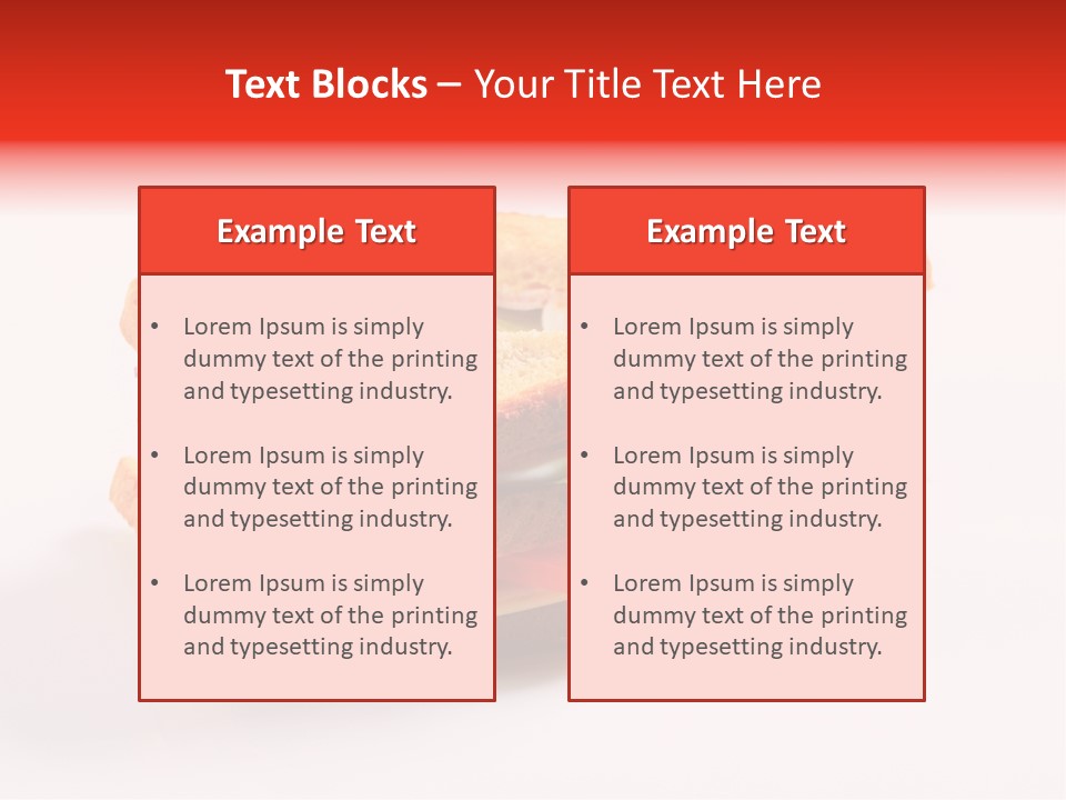 White Bread Sandwiches Crisps PowerPoint Template