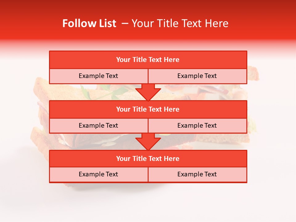 White Bread Sandwiches Crisps PowerPoint Template