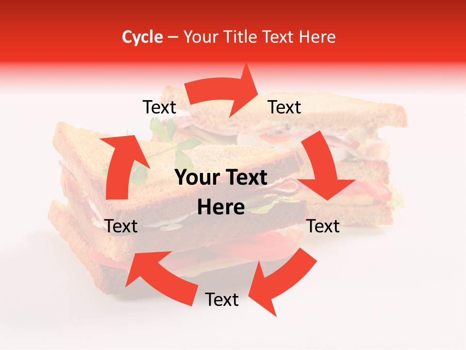 White Bread Sandwiches Crisps PowerPoint Template