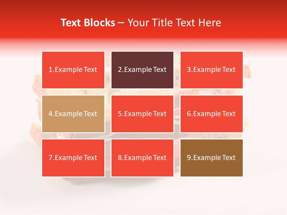 White Bread Sandwiches Crisps PowerPoint Template