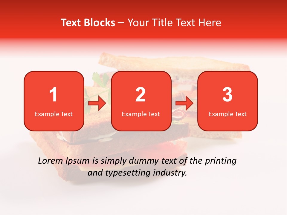 White Bread Sandwiches Crisps PowerPoint Template