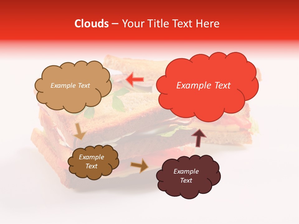 White Bread Sandwiches Crisps PowerPoint Template