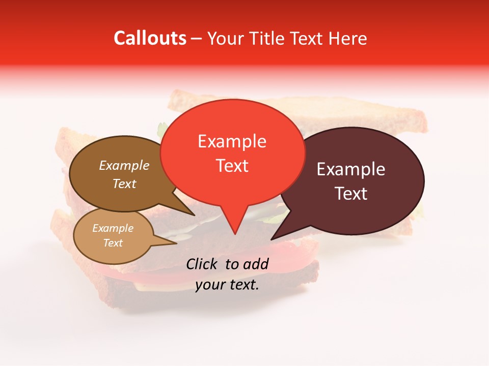 White Bread Sandwiches Crisps PowerPoint Template