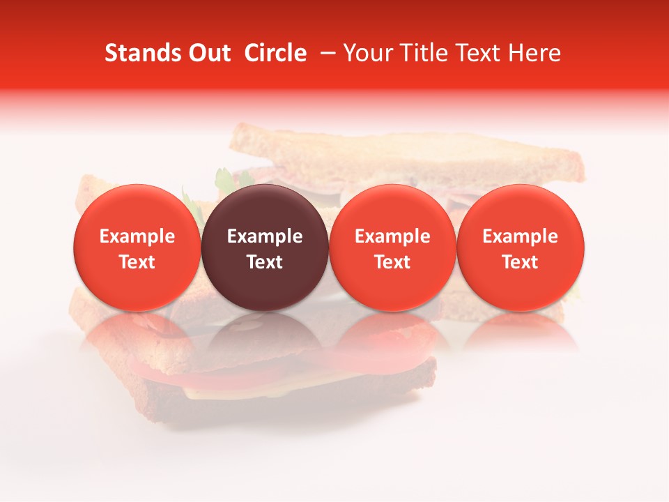 White Bread Sandwiches Crisps PowerPoint Template