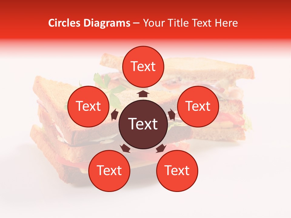 White Bread Sandwiches Crisps PowerPoint Template