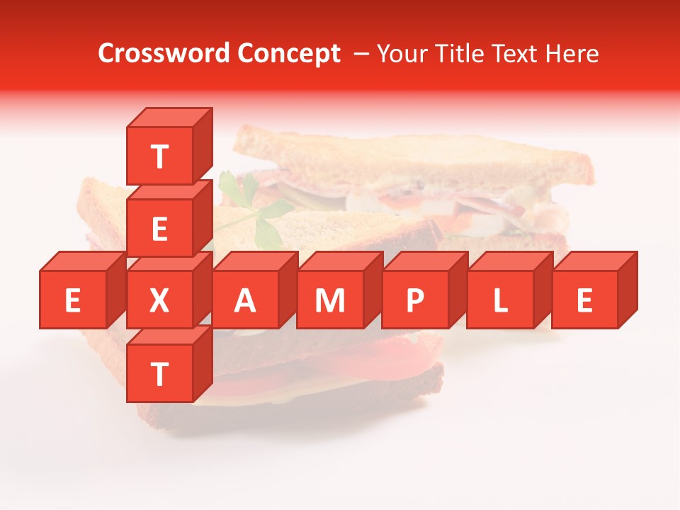 White Bread Sandwiches Crisps PowerPoint Template