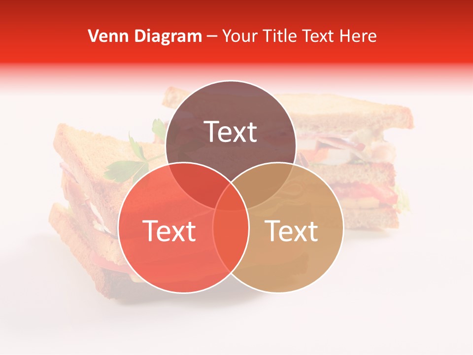 White Bread Sandwiches Crisps PowerPoint Template