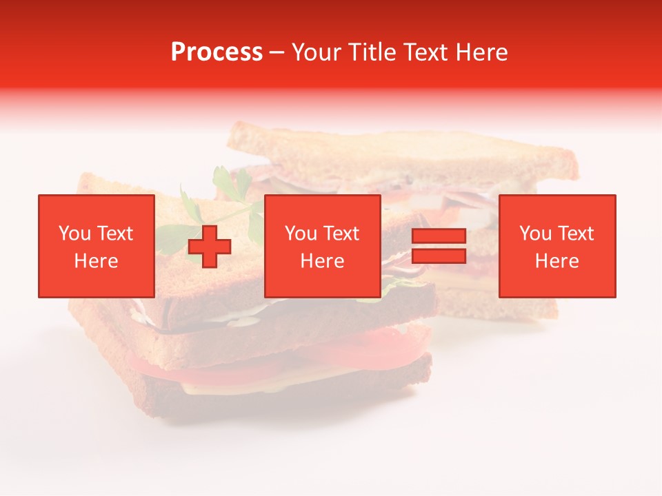 White Bread Sandwiches Crisps PowerPoint Template