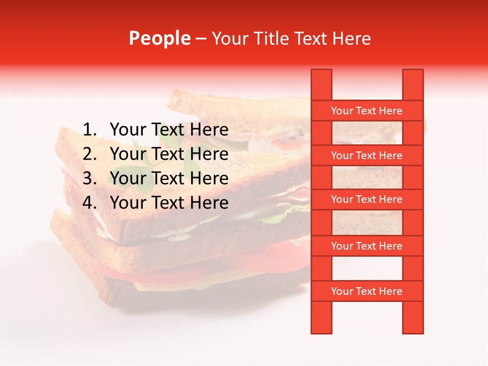 White Bread Sandwiches Crisps PowerPoint Template