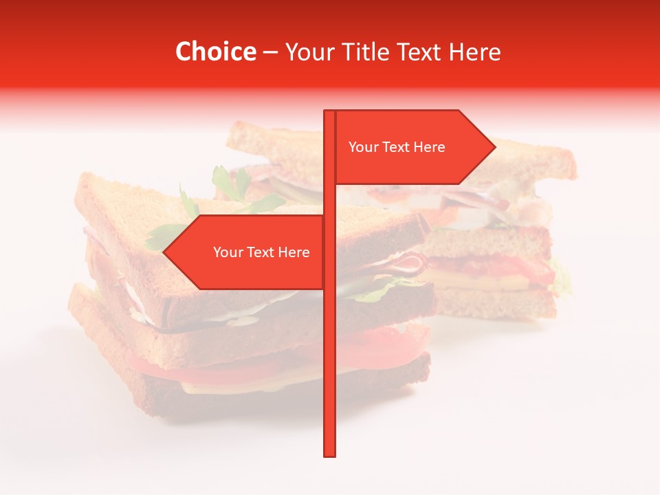 White Bread Sandwiches Crisps PowerPoint Template