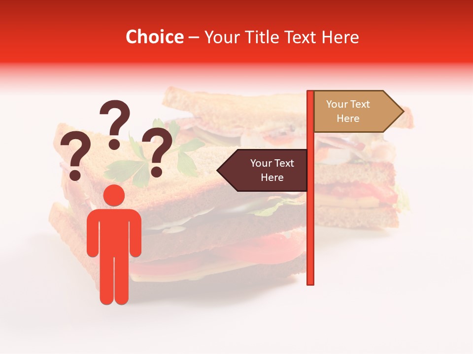 White Bread Sandwiches Crisps PowerPoint Template