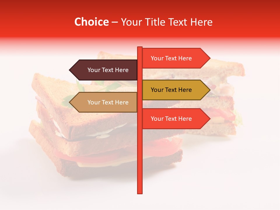 White Bread Sandwiches Crisps PowerPoint Template