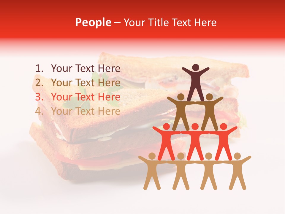 White Bread Sandwiches Crisps PowerPoint Template