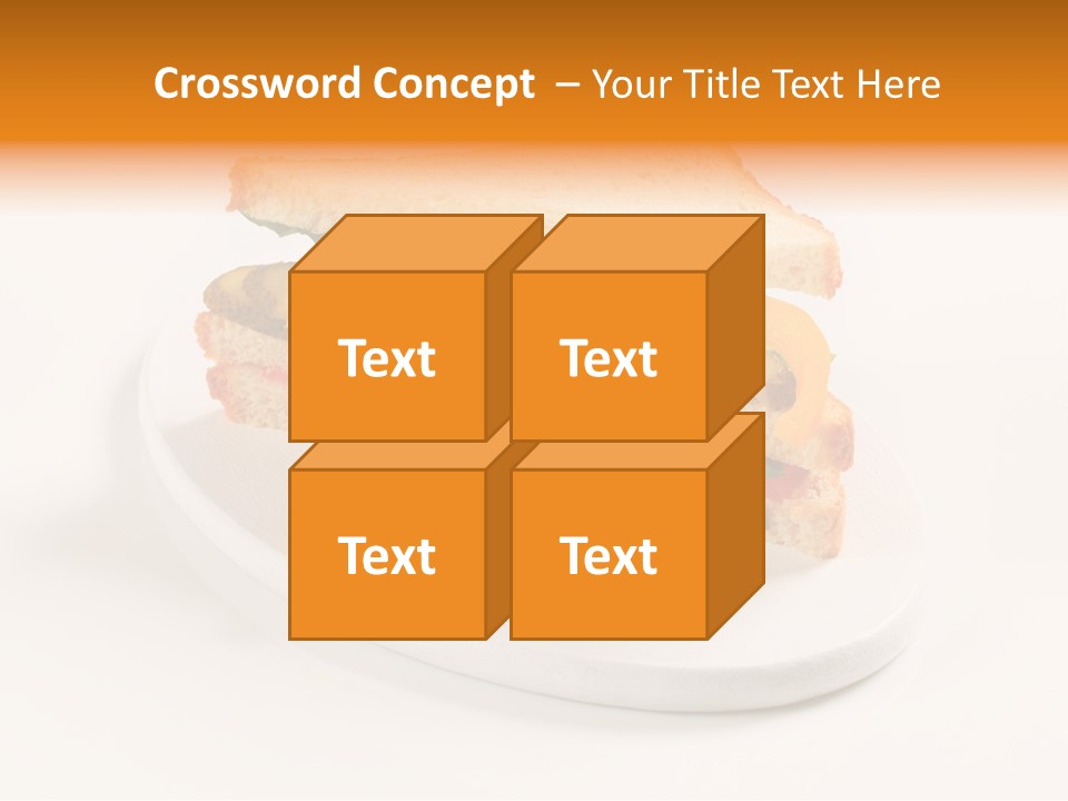 Yellow Sandwich Pepper PowerPoint Template