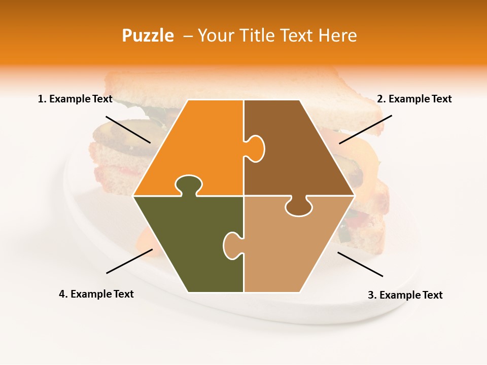 Yellow Sandwich Pepper PowerPoint Template