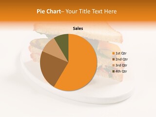 Yellow Sandwich Pepper PowerPoint Template