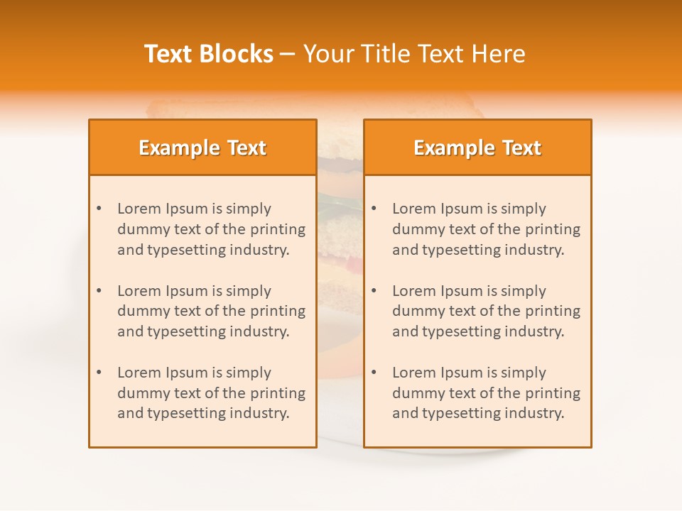 Yellow Sandwich Pepper PowerPoint Template