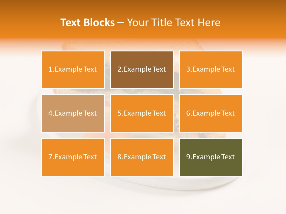 Yellow Sandwich Pepper PowerPoint Template