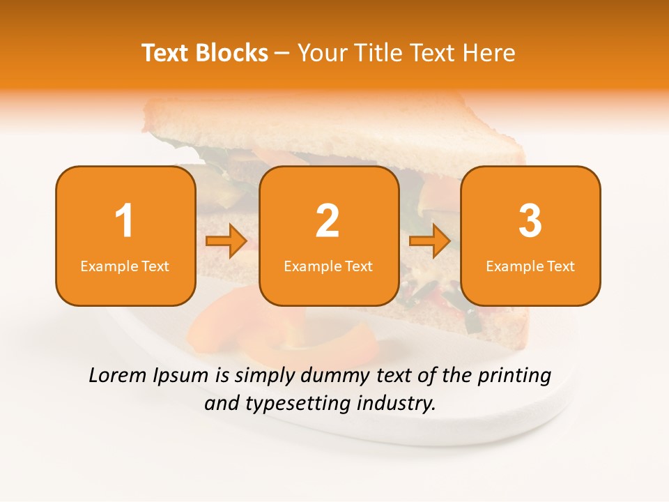 Yellow Sandwich Pepper PowerPoint Template