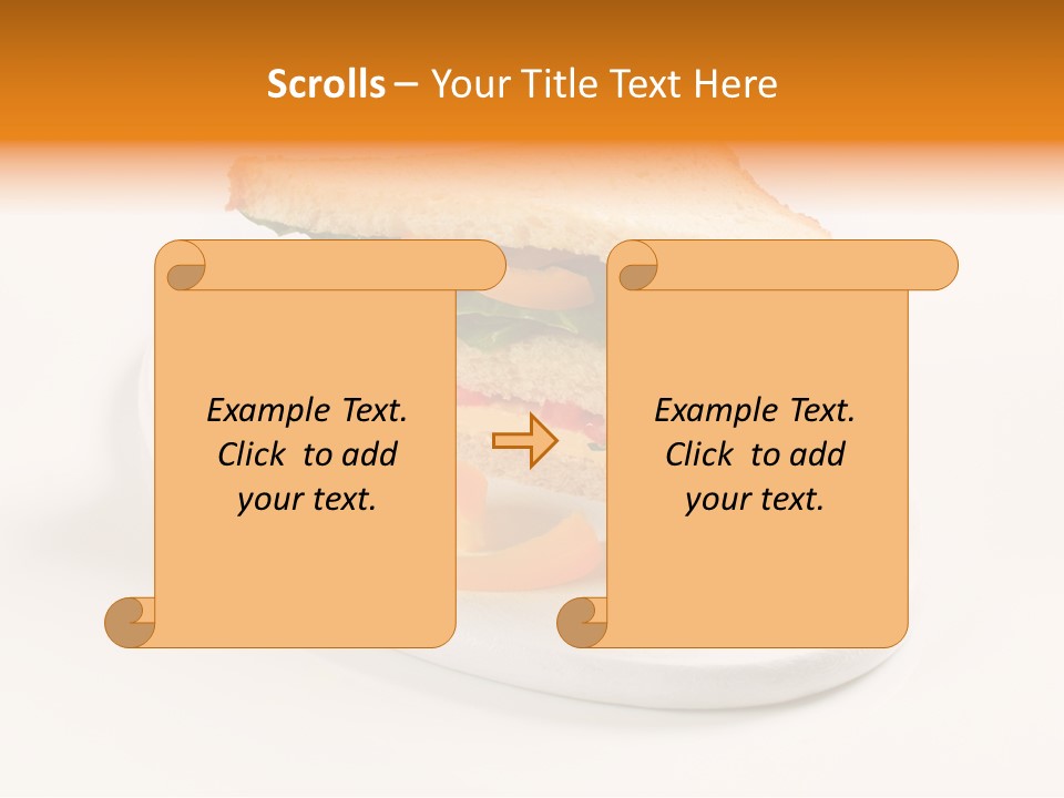 Yellow Sandwich Pepper PowerPoint Template