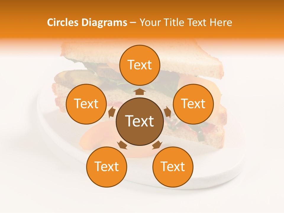 Yellow Sandwich Pepper PowerPoint Template