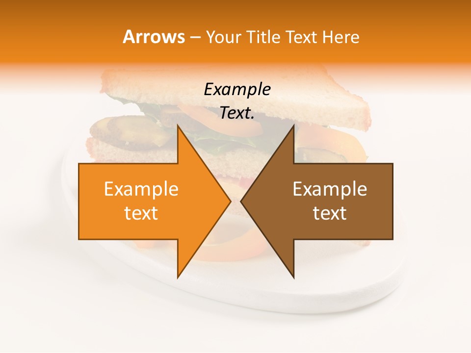 Yellow Sandwich Pepper PowerPoint Template