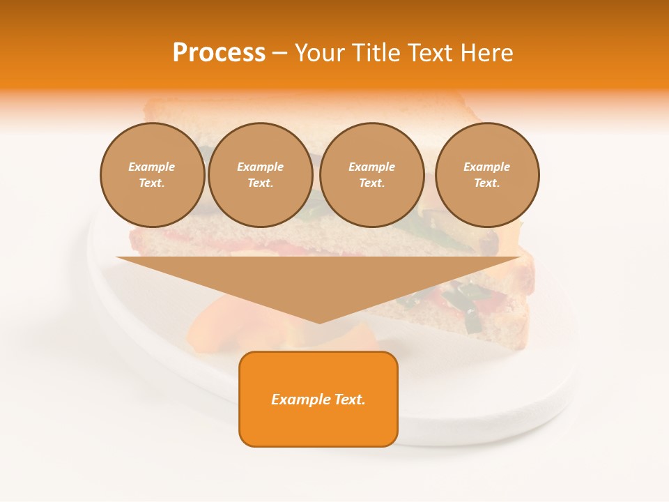 Yellow Sandwich Pepper PowerPoint Template