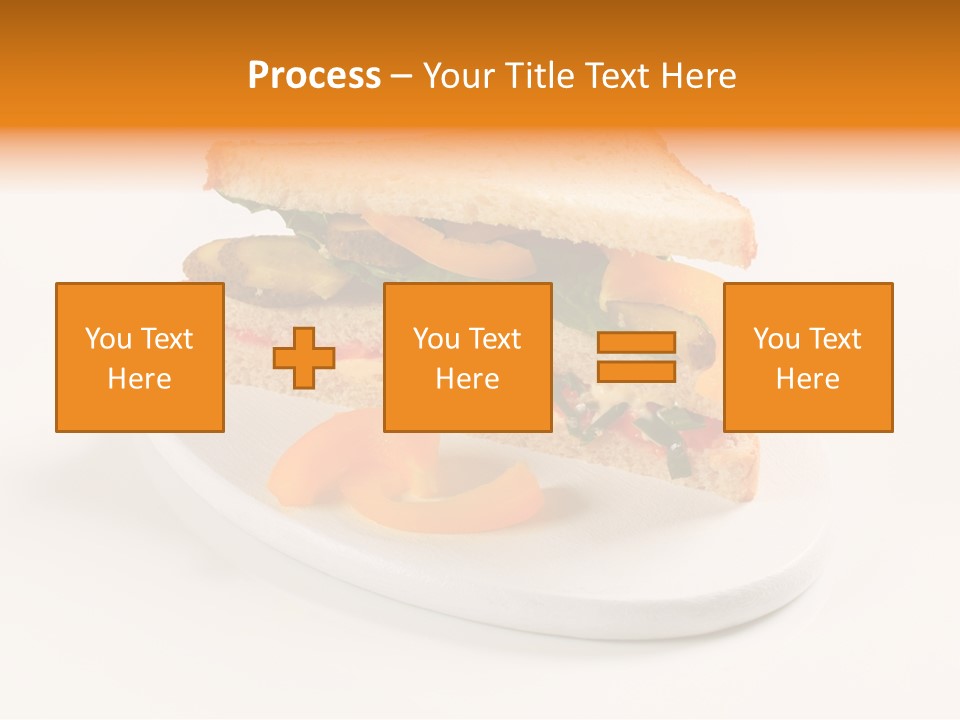 Yellow Sandwich Pepper PowerPoint Template