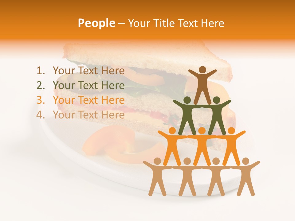 Yellow Sandwich Pepper PowerPoint Template