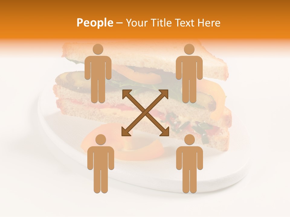 Yellow Sandwich Pepper PowerPoint Template