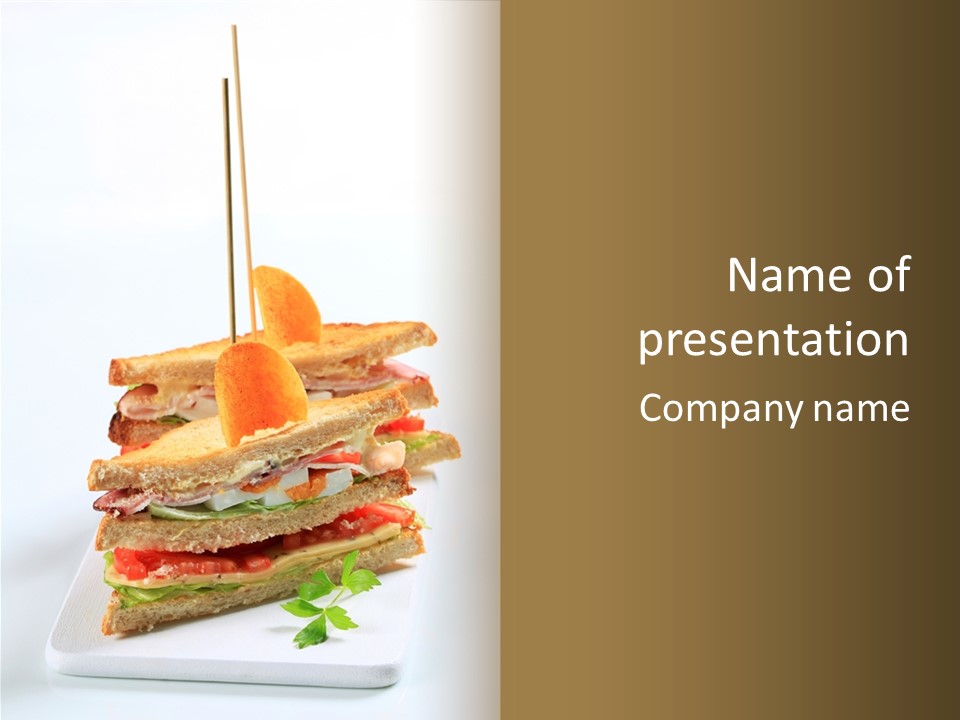 Snack Fresh Tomato PowerPoint Template