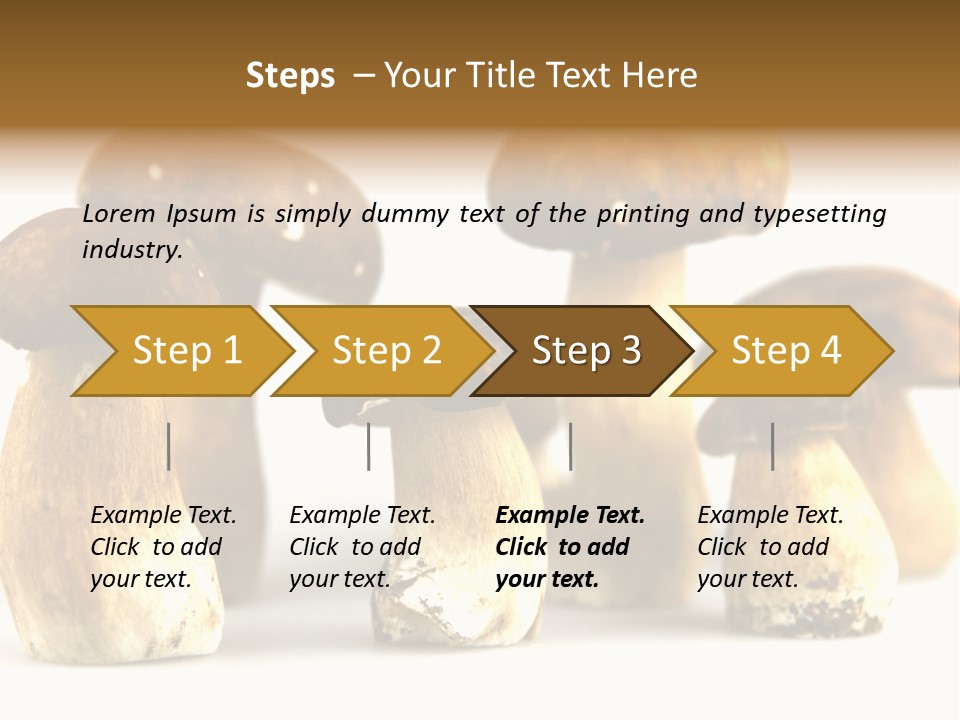 Truffles Grower King Bolete PowerPoint Template
