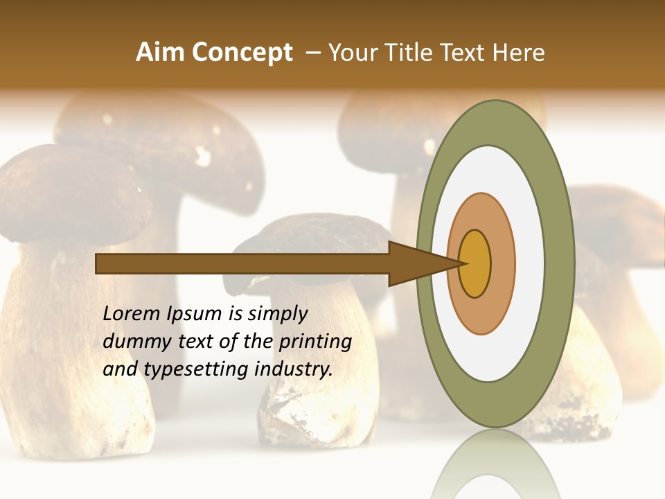 Truffles Grower King Bolete PowerPoint Template