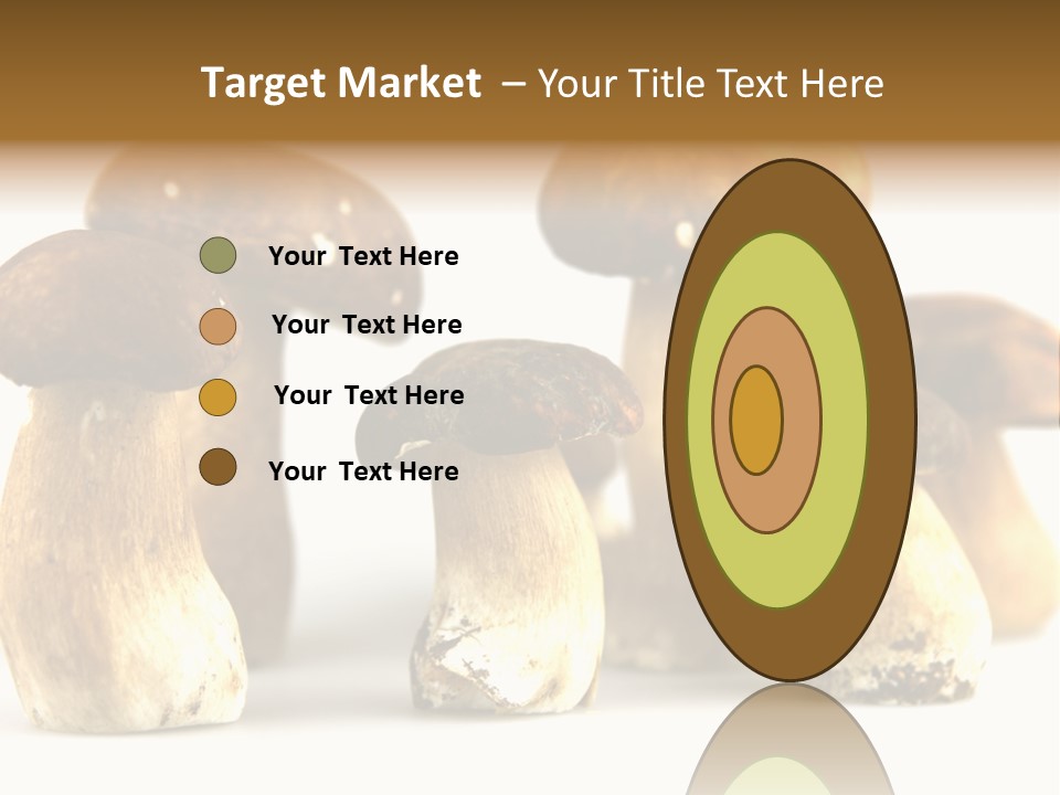 Truffles Grower King Bolete PowerPoint Template