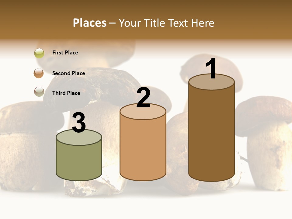 Mushrooms Steak Grow PowerPoint Template
