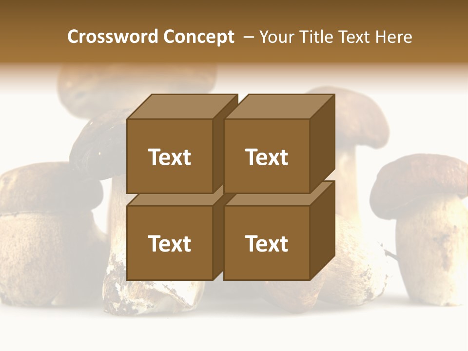 Mushrooms Steak Grow PowerPoint Template