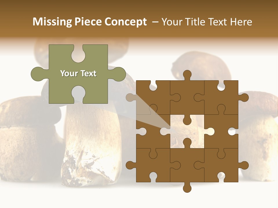 Mushrooms Steak Grow PowerPoint Template