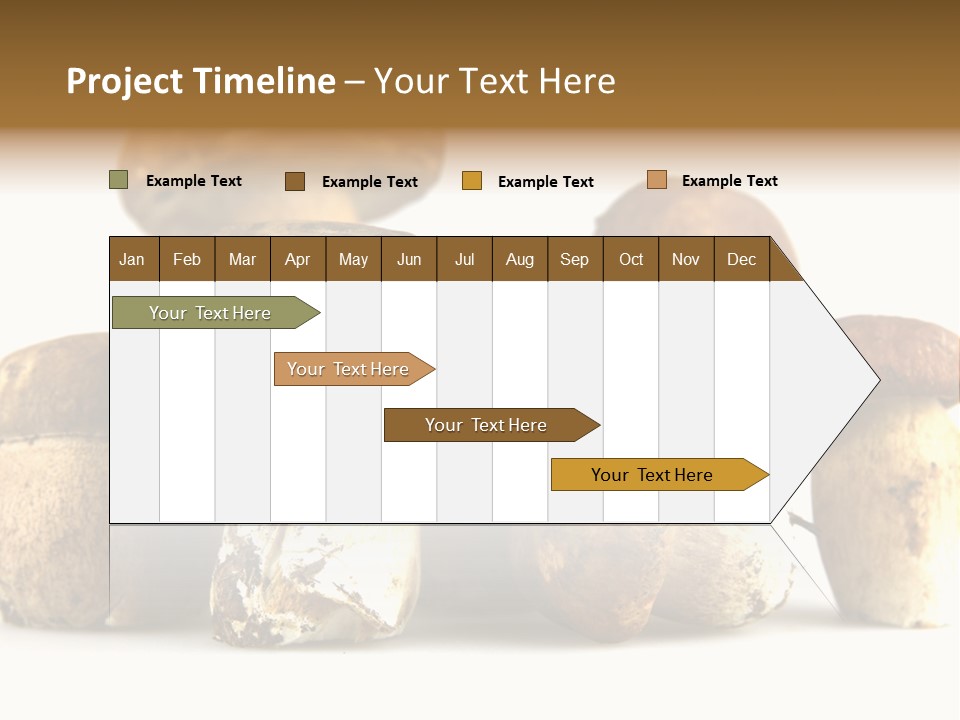 Mushrooms Steak Grow PowerPoint Template