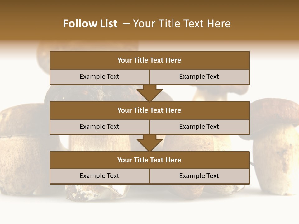 Mushrooms Steak Grow PowerPoint Template