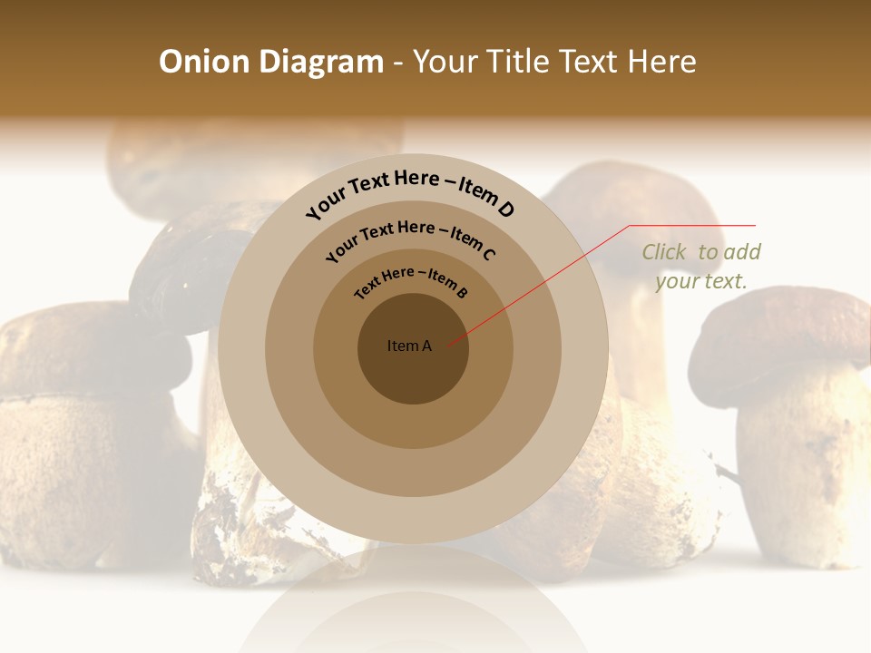 Mushrooms Steak Grow PowerPoint Template