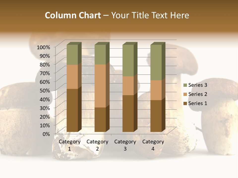 Mushrooms Steak Grow PowerPoint Template