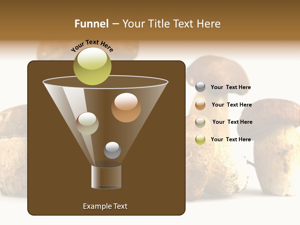 Mushrooms Steak Grow PowerPoint Template