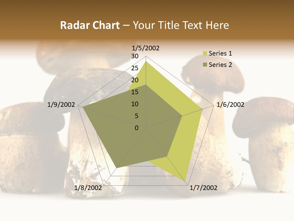 Mushrooms Steak Grow PowerPoint Template