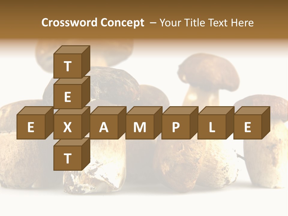 Mushrooms Steak Grow PowerPoint Template